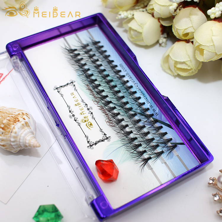 Factory wholesale hot sale premade fan lasnes custom package private label 0.05 0.07 0.10 volume eyelash